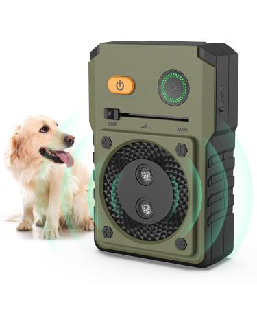Bubbacare Anti Barking Device Ultrasonic Dog Barking Device with 3 Modes Up to 50FT Effective Control Range IPX4 Waterproof Sonic Anti Bark Device for Outdoor Indoor Use Green