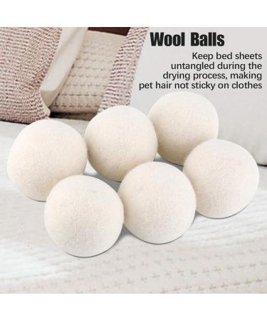 Alvinlite Wool Ball Wool Drying Ball Wool Softener Ball Household Replacement 6 Pieces 6 cm - Buy Online on SooperMarket.com