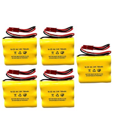 (5 Pack) CUSTOM-93 NNYXSB LPX70RWH 3.6V 700MAH Exit Sign Emergency Light NiCad Battery Replacement SL 026148 SL 026-148 3.6v 600mah NIC0553 ANIC0553 Custom-93