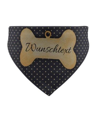 printplanet - Dog scarf with name or text - Scarf for dogs - Layout dog tag - Size S Size S Dog tag