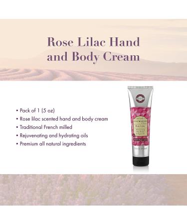 A LA MAISON De Provence Hand and Body Lotion with Argan Oil and Shea Butter | Rose Lilac Scent 5 Oz | Natural Moisturizer for Dry Skin - Buy Online on SooperMarket.com