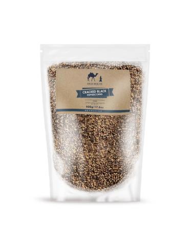 Silk Route Cracked Black Pepper Pouch - 500g Refill Pouch