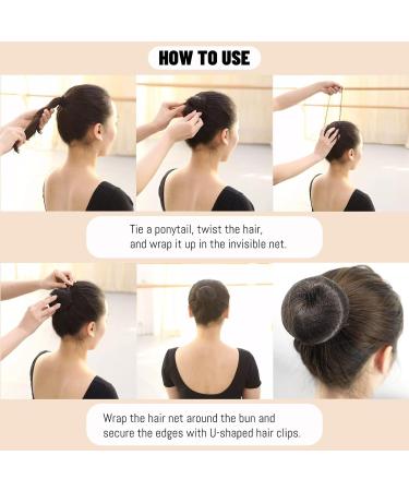 Shakeel 30pcs Invisible Hair Nets for Buns + 20pcs U Shape Hair Pins | Mesh Ballet Bun Nets in Brown for Women and Girls - Buy Online on SooperMarket.com