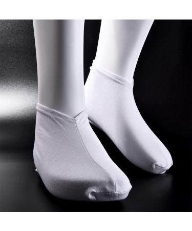 Buy DEZHI 6 Pairs Cotton Moisture Socks - Foot Spa Socks for Dry Cracked Skin - Moisturizing White Socks for Ultimate Comfort - Buy Online on SooperMarket.com