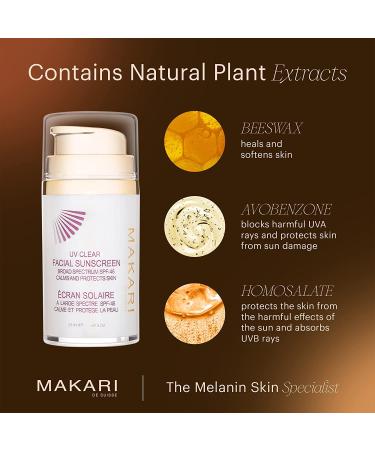 Makari UV Clear Facial Sunscreen SPF 46 - Broad Spectrum Face Sunscreen Lotion, 1.69 fl oz - Buy Online on SooperMarket.com