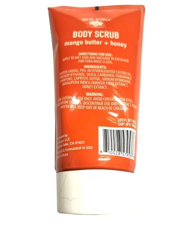 Bolero Body Scrub Mango Butter & Honey 5oz - Nourishing Exfoliant for Glowing Skin | International Shipping - Buy Online on SooperMarket.com