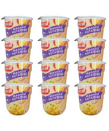 Instant Mashed Potatoes Pots Halal Certified Mashed Potato Pot 40g | FabFinds Mug (12 Pack Fried Onion) Fried Onion 12 Pack