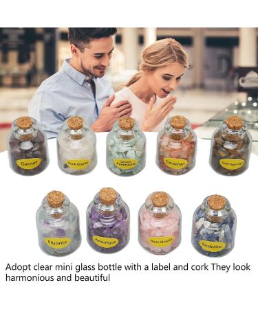 Chip Stones Set - Exquisite Colors in Glass Containers | 9 Mini Stone Bottles for DIY Projects - Portable & Versatile - Buy Online on SooperMarket.com