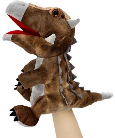 Lilizzhoumax Ankylosaurus Dinosaur Hand Puppet Plush Toy - Interactive Stuffed Animal for Kids - Educational Role-Playing Toy and Home Decoration - Buy Online on SooperMarket.com