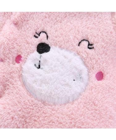 Newborn Cartoon Bear Snowsuit | Baby Winter Coat Romper | Eurobuy Pink 6-9 Months - Buy Online on SooperMarket.com