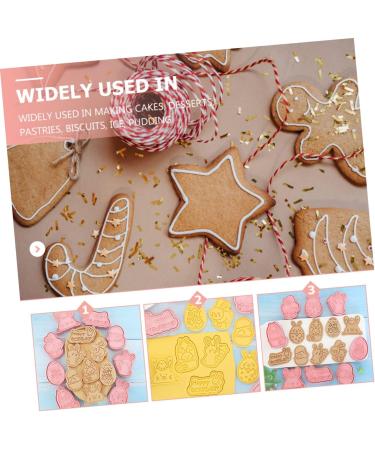 PRETYZOOM Mini Silicone Molds 8 pcs Cookie for Easter Cartoon Moulds Creative Design Cake Themed Dessert Pp DIY Baking Shape - Buy Online on SooperMarket.com