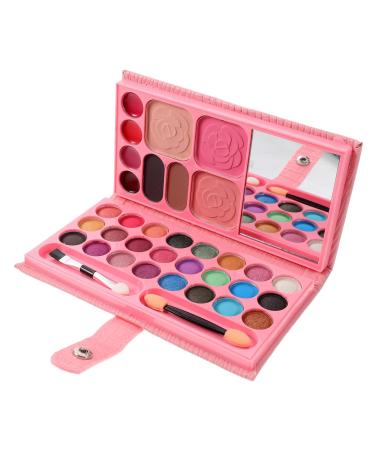 Angoily 33 Makeup Palette Eyeshadow Pink Makeup Matte Blush Kids Eye Shadow Girl Child Blush Palette
