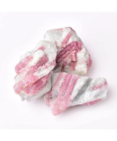 1pc Natural Pink Tourmaline Crystal Mineral Irregular Rough Stone Specimen Rock for Home Fish Tank Decoration Household (Color : Tourmaline 1pc Size : 25-45g) 25-45g Tourmaline 1pc - Buy Online on SooperMarket.com