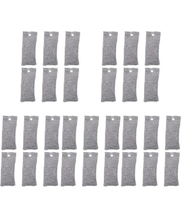 FRCOLOR 30 STK coal bag odorless for shoes of unpaved dehumidifier odor absorber for at home sports desoder pet bamboo coal linen-dry pocket grayx5st 1 piece (1 Pack)