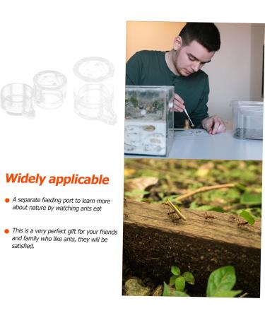 SEWOART 2pcs Ant Water Feeder Ants Ant Nest Water Feeder Ant Liquid Feeder Pet Waterer Transparent Acrylic - Buy Online on SooperMarket.com
