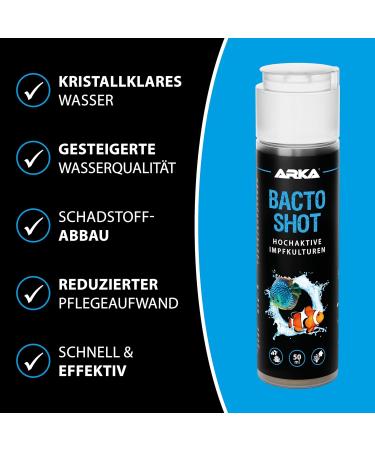 Arka Bacto Shot 50ml - Premium Living Vaccination Cultures for Freshwater & Saltwater Aquariums | Improve Water Quality & Biology - Buy Online on SooperMarket.com