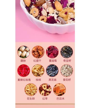 Rose Chia Nut Lotus Root Soup 500g/can Brewed Nut Lotus Root Soup Nutritious Breakfast Substitute Porridge Delicious and Convenient Lotus Root Soup (5 can) Rose 5 can - Buy Online on SooperMarket.com