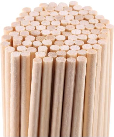 Senkary 1/8 x 6 Inch Wooden Dowel Rods - 100 Pieces, Unfinished Natural Wood Craft Rods - Buy Online on SooperMarket.com