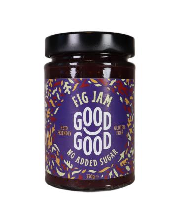 GOOD GOOD Sweet Fig Jam - Keto Friendly - Low Calorie without Added Sugars - Vegan - Gluten Free - Preserves