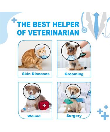 Super Protective Collar for Cats & Small Dogs | Plastic Neck Collar XS (9.8-11.2 in) - Optimal Comfort & Safety - Buy Online on SooperMarket.com
