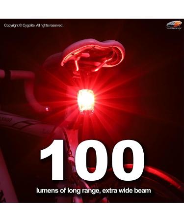 CYGOLITE Hotshot 100 Lumen Bike Tail Light - 6 Night & Day Modes, USB Rechargeable - Buy Online on SooperMarket.com
