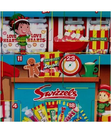 Swizzels Sweets Advent Calendar 2023 - Retro sweets advent calendar | Countdown to Christmas selections sweets | Gluten Free Advent Calendar for Kids Men Women with gift tag 220 g (swizzels advent) - Buy Online on SooperMarket.com