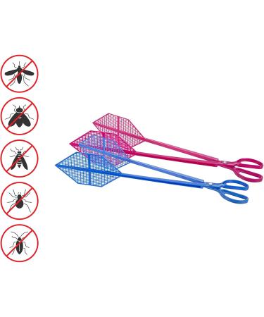 Jade Temple Fly Swatter Set of 2 - Pink & Blue | Effective Insect & Spider Control - Simple & Clean Design - Buy Online on SooperMarket.com