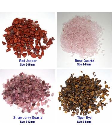 Natural Stones Gravel Crystals Chip Quartz Ore Minerals Reiki Tumbled Agates Specimen Gemstones Home Decoration (Color : Garnet Size : 50g) 50g Garnet - Buy Online on SooperMarket.com