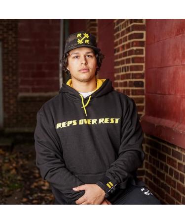 Ultimate Lifting Sweatshirt XX-Large Black & Yellow - Ideal for Weightlifting, Bodybuilding, Powerlifting, Crossfit & Weight Loss - Buy Online on SooperMarket.com