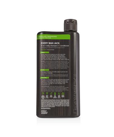 Every Man Jack 2-in-1 Thickening Shampoo + Conditioner - Coconut, Aloe, Tea Tree - 24oz - Natural Ingredients, No Harmful Chemicals - Buy Online on SooperMarket.com
