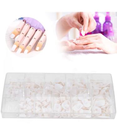 200 Pieces White Nail Tips for Practice & Training | DIY False Fake Nail Manicure Tools for Beginners - Buy Online on SooperMarket.com