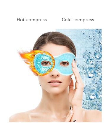 Cooling Eye Mask | Reusable Gel Mask for Migraines & Swollen Eyes | Hot Cold Therapy Goggles - Buy Online on SooperMarket.com