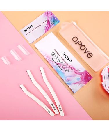 Professional Dermaplane Razor for Women | Peach Fuzz & Facial Hair Removal Tool with 3 Eyebrow Razors - Buy Online on SooperMarket.com