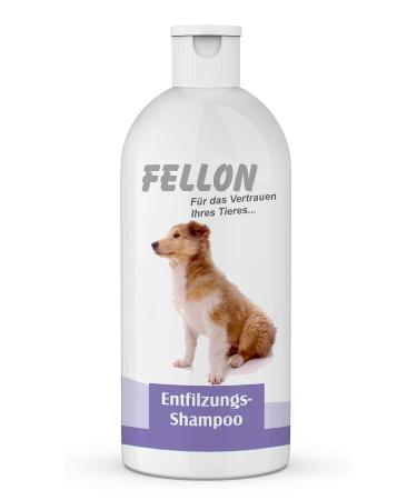 Fellon removing shampoo for dogs - gentle shampoo biological & mild pH -neutral - gently solve meals - fur care dog shampoo for all breeds & sizes - 500 ml dosing bottle