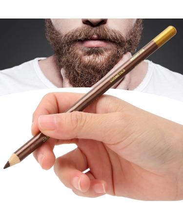 Beard Pencil Professional Beard Pencil Filler Household Beard Pencil Liner Styling Tool Grooming Kit Tracing Tool(Light Brown)