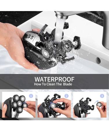 Upgraded 5-in-1 Bald Head Shaver & Grooming Kit for Men - Cordless, Waterproof Electric Razor - Buy Online on SooperMarket.com