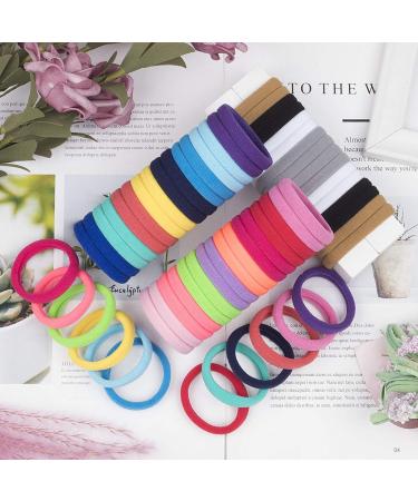 XIMA 60pcs Nylon Elastic Hair Ties Bands Rope No Crease Ponytail Holders - Black (HT007-20) - Buy Online on SooperMarket.com