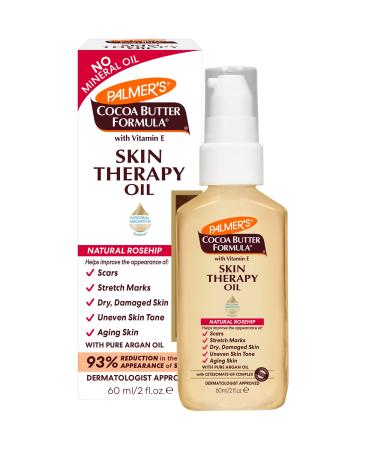 Palmer's Cocoa Butter Formula Skin Therapy Moisturizing Body Oil with Vitamin E  Rosehip Fragrance  2 Ounces