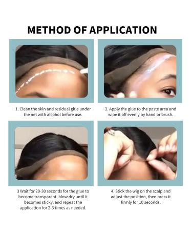 Wig Glue Lace Front Hair Bonding Glue Strong Hold Invisible Bonding Adhesive Hair Glue for Wigs Waterproof Latex-Free and Oil-Resistant Hair Extension Glue for Lace Hairpiece Wig Toupee WigGlueLaceFront - Buy Online on SooperMarket.com