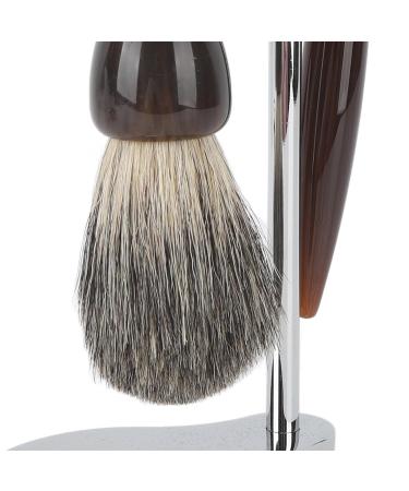 Men's Vintage Shaving Set | Practical Alloy Stand & Imitation Animal Hair Brush for Outdoor Use | International Shipping Available - Buy Online on SooperMarket.com