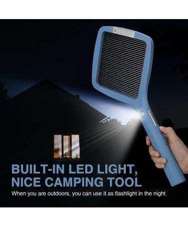 Mafiti Electric Fly Swatter - Rechargeable Bug Zapper Racket in Blue | Indoor Outdoor Fly Killer & Mosquito Zapper for Camping - Buy Online on SooperMarket.com