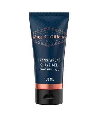 King C. Gillette Mens Transparent Shave Gel with White Tea and Argan Oil, 5oz