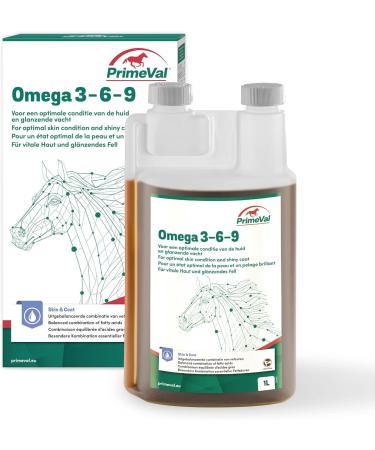 Buy Unknown Primeval Omega 3-6-9 for Horses - Essential Fatty Acids for Skin Fur Injury Repair and Joint Care - 1 Liter - International Shipping Available - Buy Online on SooperMarket.com