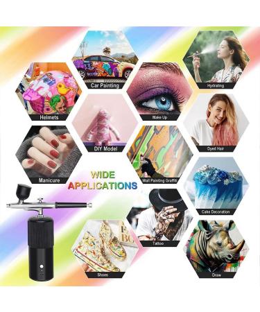 GYSURYB Airbrush Set Kit Rechargeable Handheld Airbrush Compressor for Nail Art Makeup B - Buy Online on SooperMarket.com