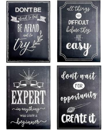 Youding Motivational Quotation Posters 20 Inspiring Growth Mindset Prints for Home Office & School Wall Art - Buy Online on SooperMarket.com