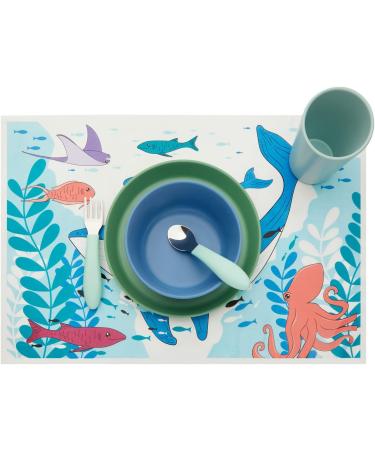 Under the Sea Stick-On Disposable Baby Placemats - 50 Pack (12 x 18 in) | Kids Fun & Hygienic Dining Solution - Buy Online on SooperMarket.com