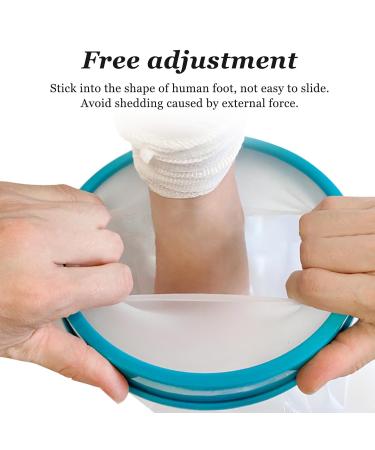 Waterproof Leg Cast Cover Multifunctional Ergonomic Adjustable PVC Adults Foot Ankle Cast Protector for Bathing Swimming Beach - Buy Online on SooperMarket.com