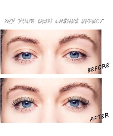 DIY Eyelash Extensions - 120 Individual False Eyelashes for Beginners | Reusable 10-16mm C/CC/D Curl | 30D Pack - Buy Online on SooperMarket.com