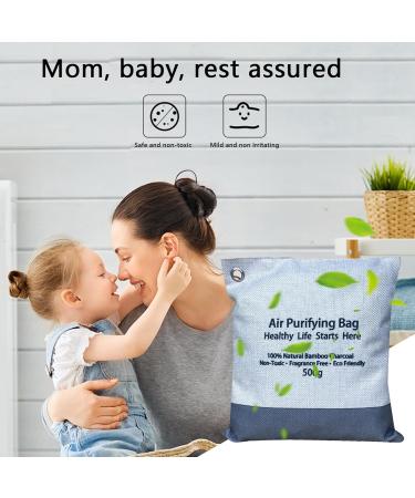 Teksome Charcoal Air Purification Bags - Natural Odor Absorbers for Home Car & Living Room - Effective Air Freshener Accessories - Buy Online on SooperMarket.com