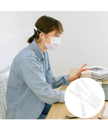 Gatuida Ear Hook Adjuster - 10 Pcs Adjustable Mask Hook Earrings | Silica Gel White Face Mask Extension Cable - Buy Online on SooperMarket.com